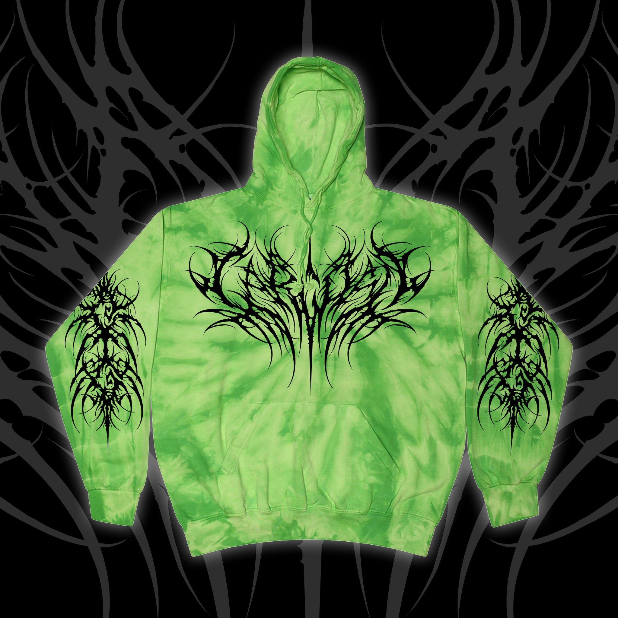 CARCOSA TECH Hoodie (Emerald Spiral Dye) /50 *PRE-ORDER*