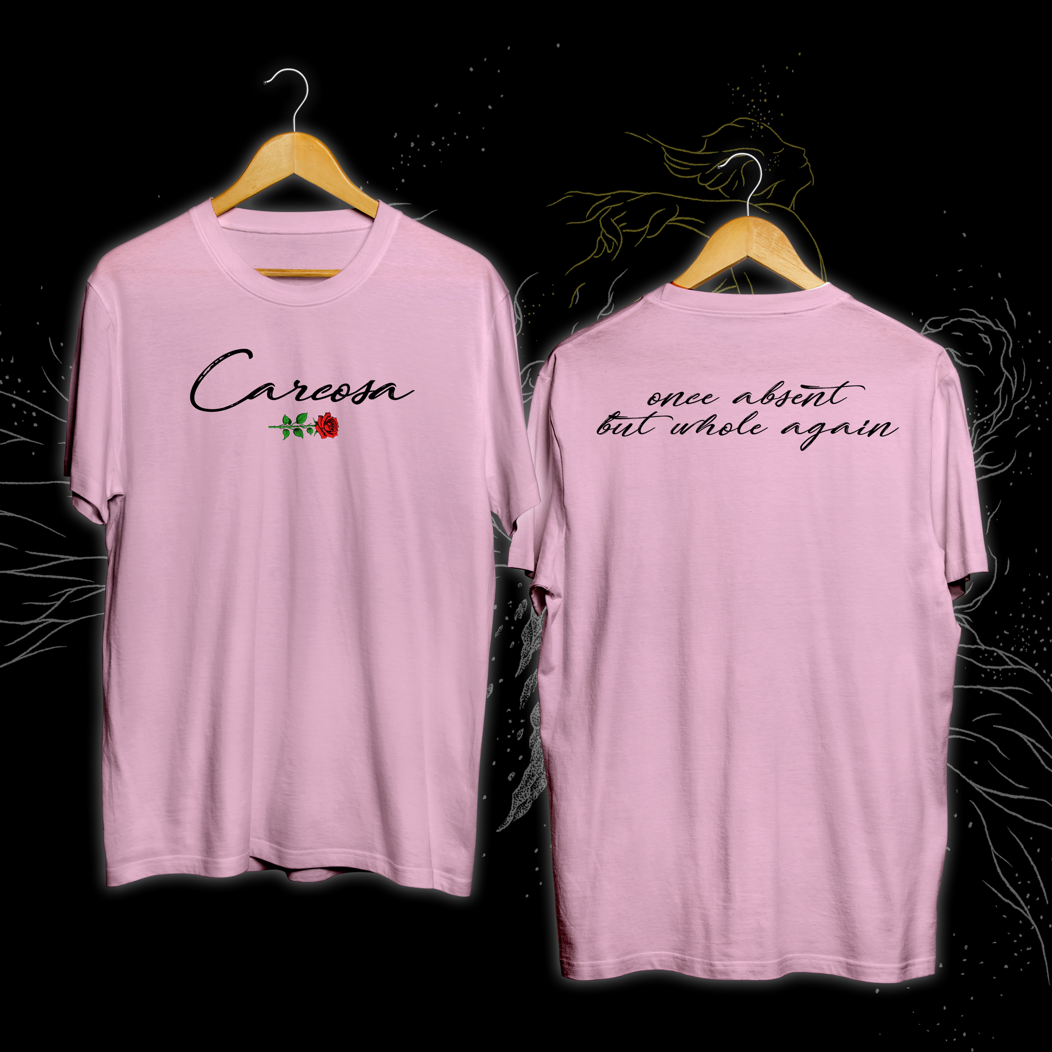 ABSENT Rose T-Shirt (Pink Variant) /25 *PRE-ORDER*
